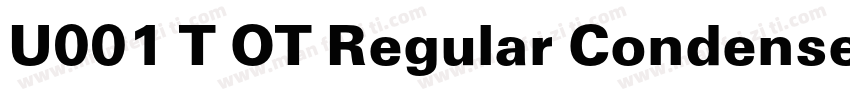 U001 T OT Regular Condensed 45991字体转换